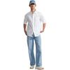 Calvin Klein Solid Point Collar Button Long Sleeve Shirt Men shirts Moonlight-White J325014-YAF