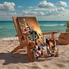 Chrismas Fashion Beach Towel: Ideal for Summer Adventures Soft, absorbent and quick drying suitable for swimming and bathing
