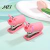 Soft PVC Shell Stapler for Kids Study Mini Cartoon Stapler, Cute Pig Shape, Portable Lightweight School Supplies Binding Tool, Handheld And