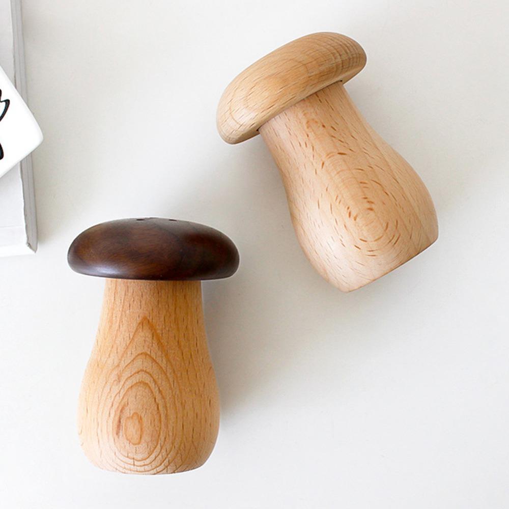 Wooden Wooden Toothpick Holder  Toothpick Storage Box Mushroom Toothpick Dispenser  Kitchen Counter