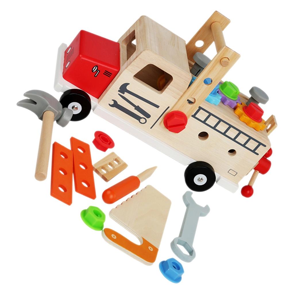 Children's Toolbox Wooden Games, Children's Toy Tools, Work Tools For Children, Educational Games, Gift For Boys And Girls 2 3 4 Years