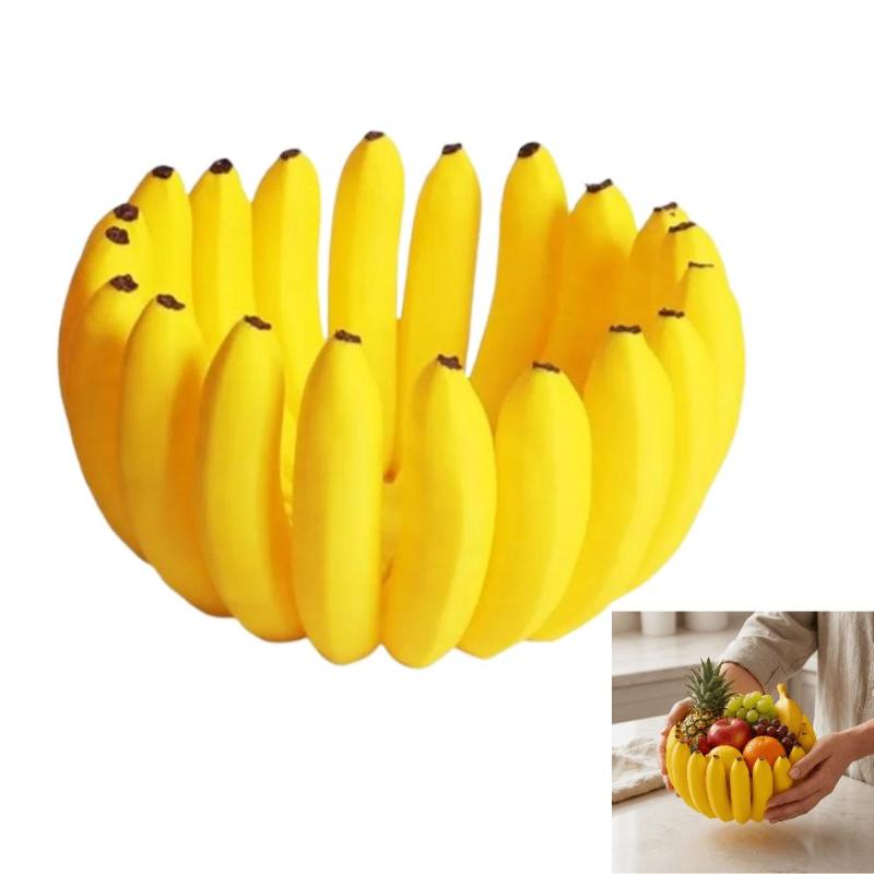 Creative Banana Shaped Storage Bowl Large Capacity Multifunctional For Fruit Snack Storage Home Decor