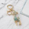 Backpack Accessory Rhinestone Sheep Keychain for Backpack, Sparkly Goat Car Key Ring, Zodiac Decorative Lamb Pendant Backpacks and Handbags