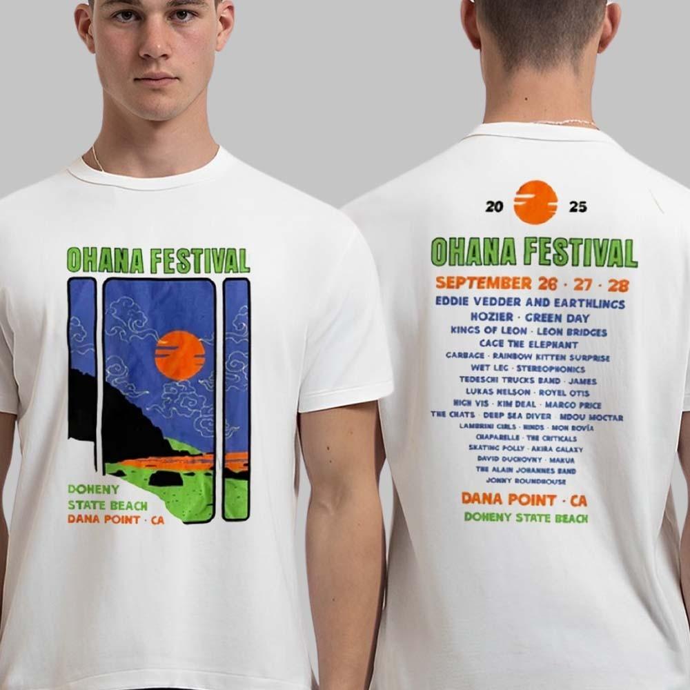 Ohana Festival 2026 Merchandise Dana Point CASeptember 26-28 2026 Triptych Tee XXXL