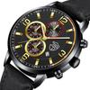 Belt Watch Men'S Calendar Luminous Quartz Watch
