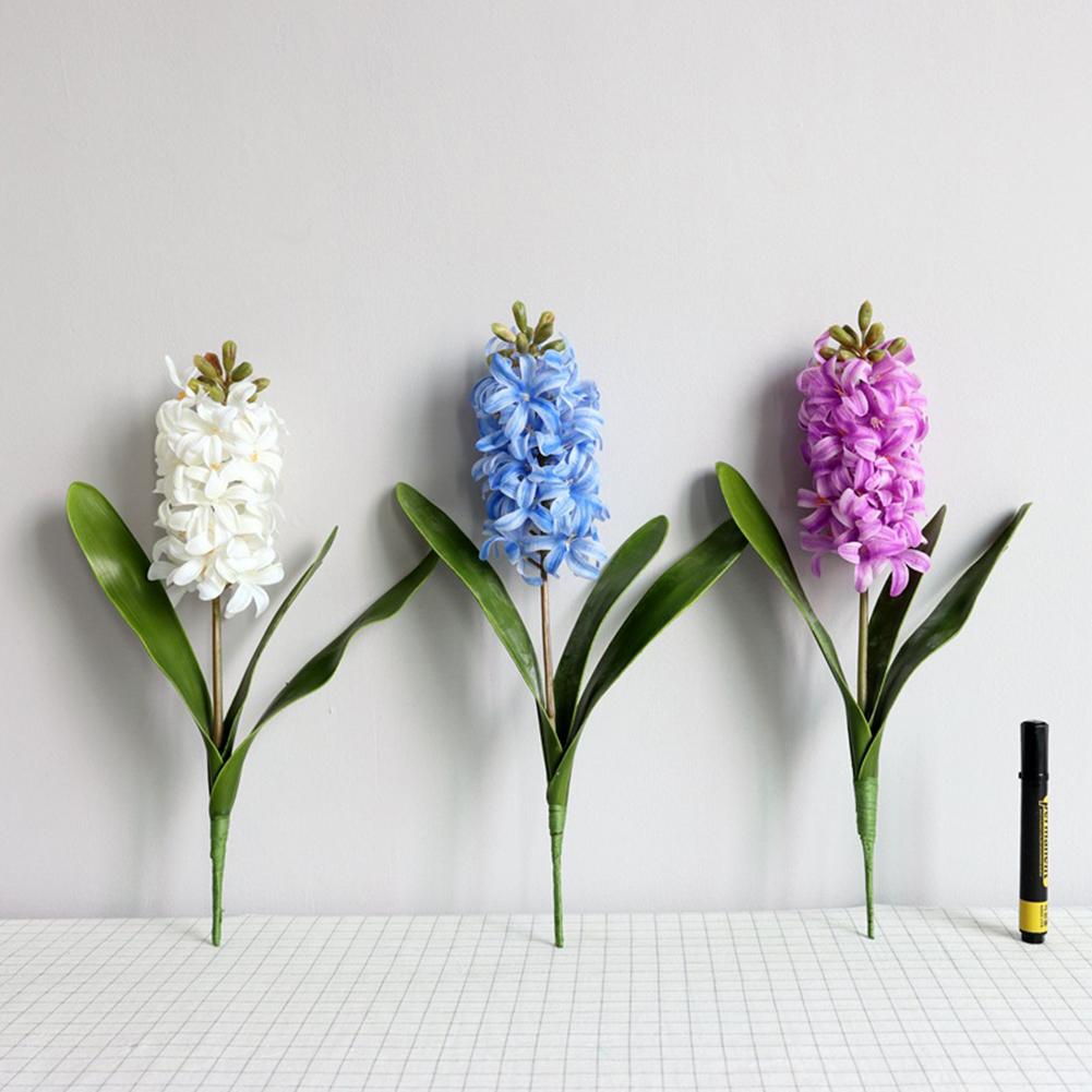 Artificial Hyacinth 3d Realistic Colored Flower Home Garden Fence Restaurant Banquet Hotel Wedding Simulation Decoration Flower