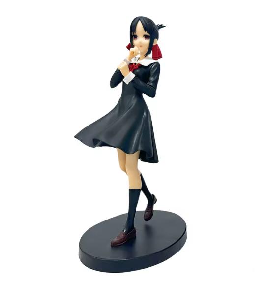 18Cm Anime Figure Love Is War Fujiwara Chika Shinomiya Kaguya Kawaii Girl Action Figure Collectible Model Doll Toy Gift