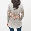 Women's Casual Plus SizeLong Sleeved Round Neck Vintage Ethnic Printing T-shirt Top Pullover
