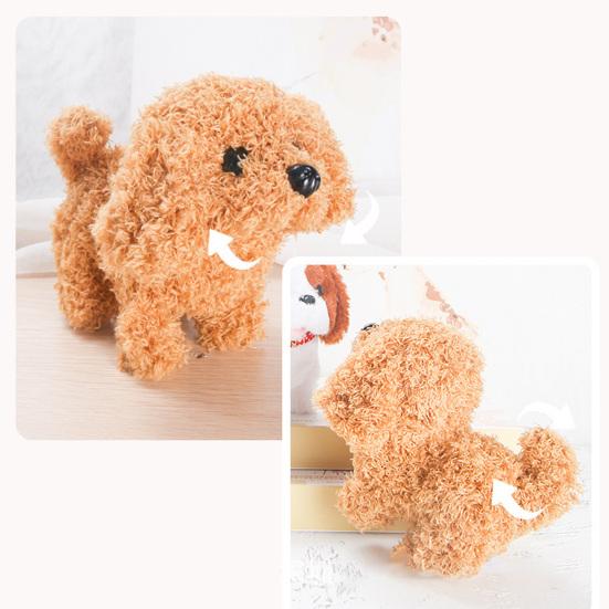 Electric Plush Simulation Teddy Corgi Dog Rabbit Tail Wagging Ass Shaking Toy