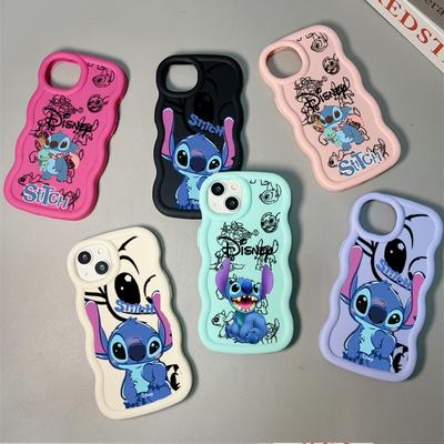Stitch Phone Case For Samsung Galaxy S25 S24 S23 Ultra Plus S24FE A56 A36 A07 A17 A16 A55 Casing Candy Color Soft Silicone Cover