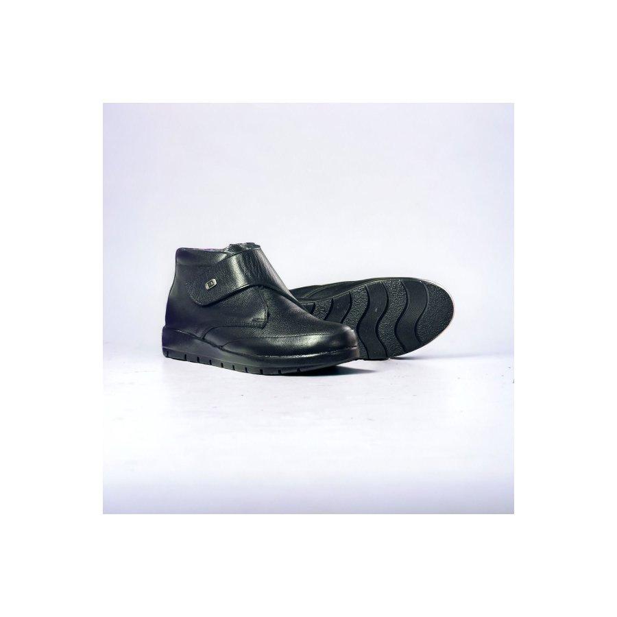 

Women s Genuine Leather Fur Lined Casual Half Boots 37 чёрный