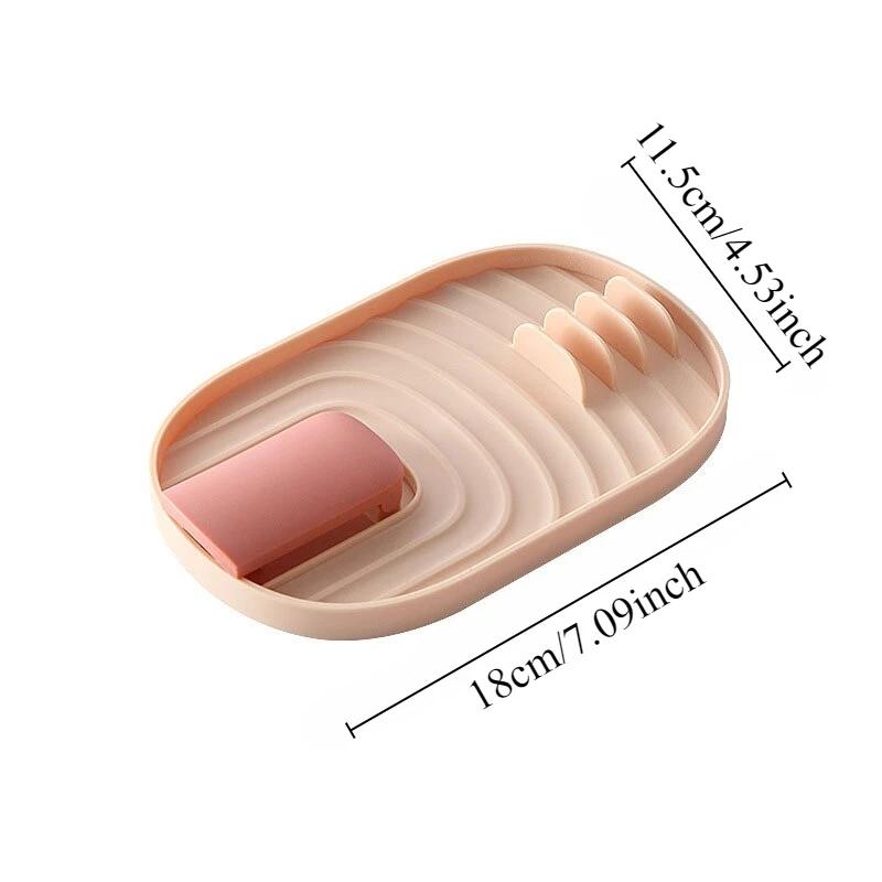 1PC Multi-functional no-punch pot lid spatula shelf kitchen vertical non-slip storage bracket Kitchen Supplies