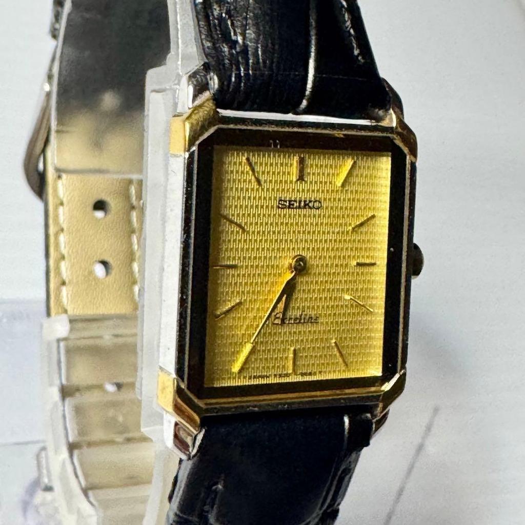 Used SEIKO Women's Quartz Watch Square Gold 7320-6570