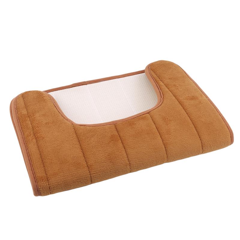 

U-shaped Toilet Bath Mat Memory Foam Toilet Mat Soft Anti-Skid Water Absorbing Door Mat Bathroom and Home Decoration carpet хаки