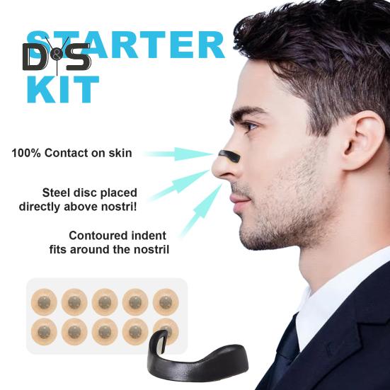 1 Set Intake Breathing Magnetic Nasal Strip Better Breathing Anti Snoring Nasal Magnet Men Women Sleeping Improvement Nasal Breathing Dilator Nose