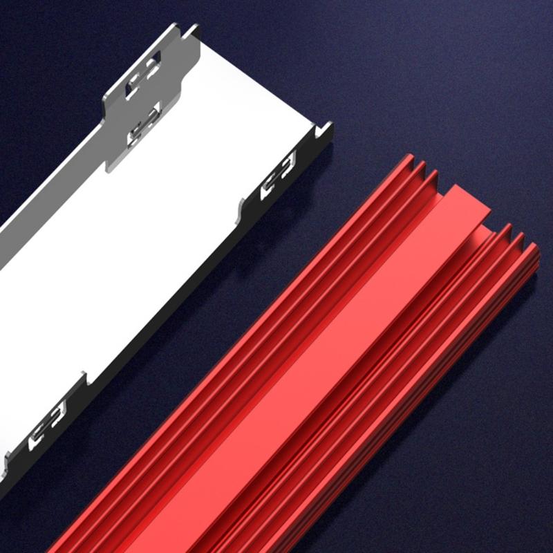 Universal Toolless M.2 NVMe Heatsink With Aluminum Construction and Silents Heat Dissipation