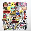 50 pcs/pack Classic Fashion Style Graffiti Stickers For Moto car&suitcase cool Skateboard stickers