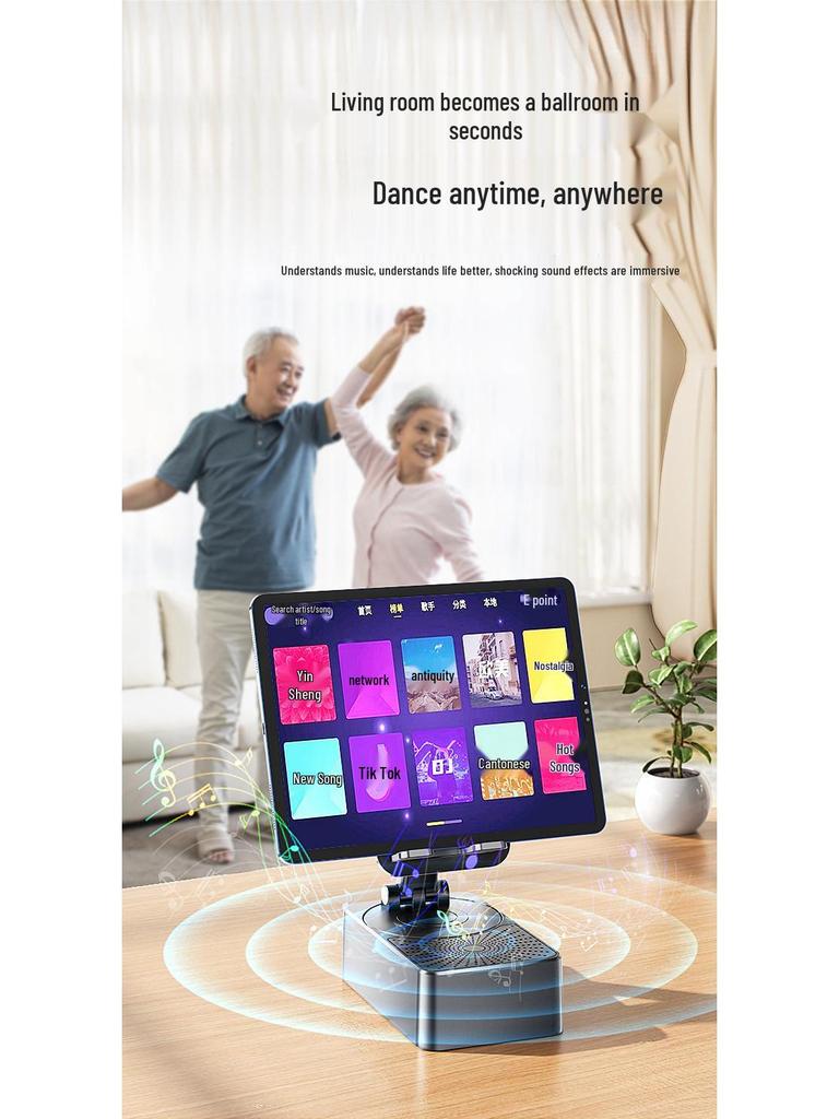 Endless Joy 3-in-1 Bluetooth Speaker: Desktop Stand, Charger, Music & Drama Playback