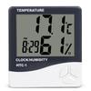 HTC-1 Large Display Indoor Thermometer Hygrometer Temp Humidity Meter Clock