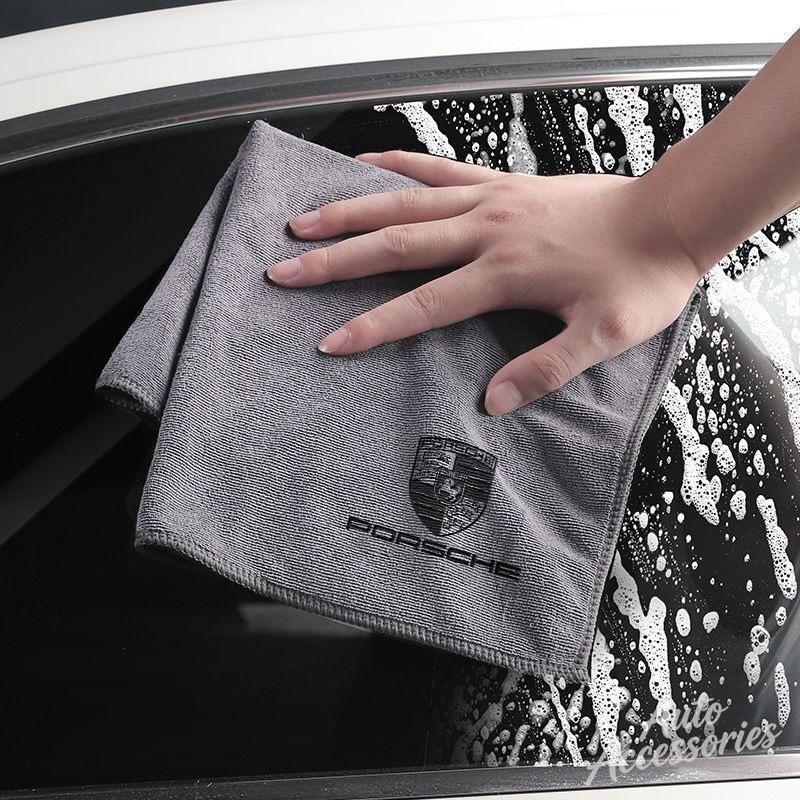 AABKN1 Stark saugfähiges Autotuch Reinigungs-Staubdichtes Trockentuch Für Porsche Panamera Macan 911 718 Taycan Boxster Cayman 918 Aufkleber