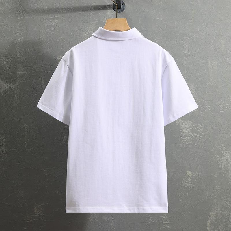 Men's Color Block Short Sleeve Polo Shirt, Casual Top with Contrast Panel Detail, Regular Fit Streetwear Style for Daily Wear