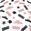 Glitter Graduation Confetti 2026 Rose Gold Graduation Decorations Grad Cap Star Congrats Grad Table Scatter for Grad Party Decorations 2026