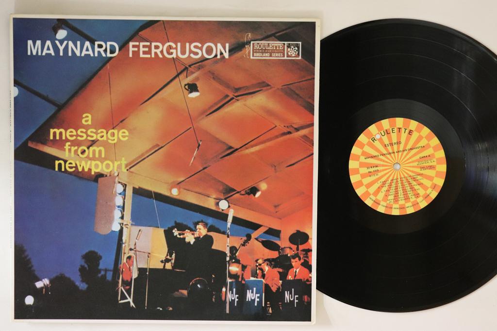 LP Record MAYNARD FERGUSON  A Message From Newport R52012 ROULETTE Spain Jazz Used