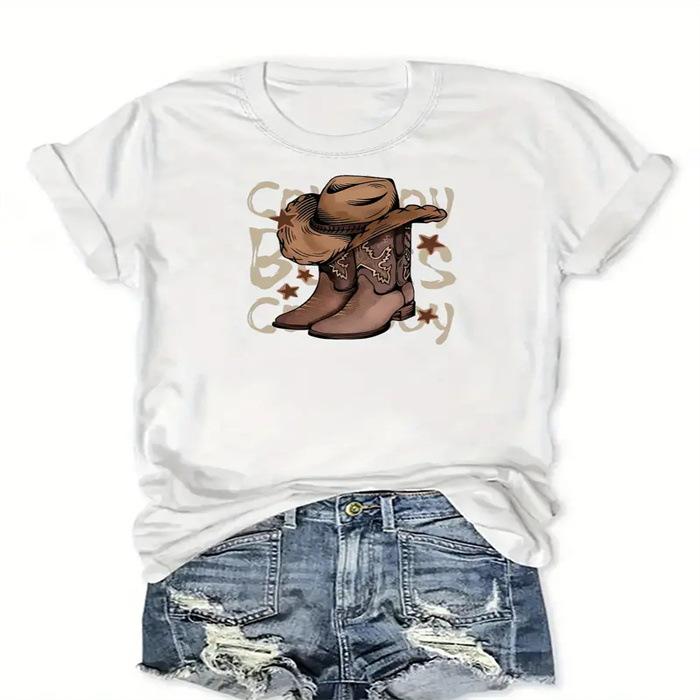 

Short-sleeved T-shirt European and American summer new women s fashion casual home commuting versatile round neck short-sleeved T-shirt 5XL білий