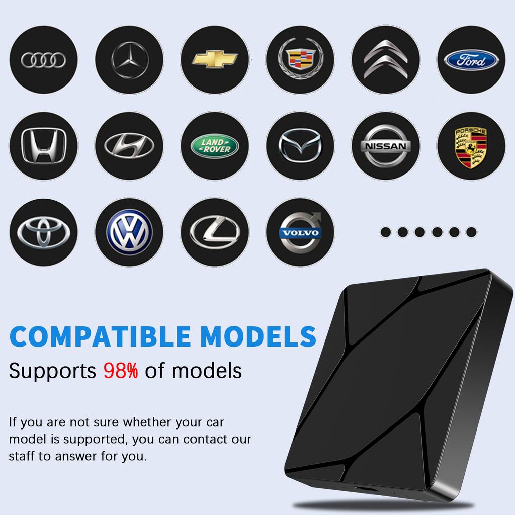 Binize Wireless CarPlay Adapter USB Dongle for Factory / OEM Cars Support Wired CarPlay  ( Wired To Wirless Carplay Adapter)