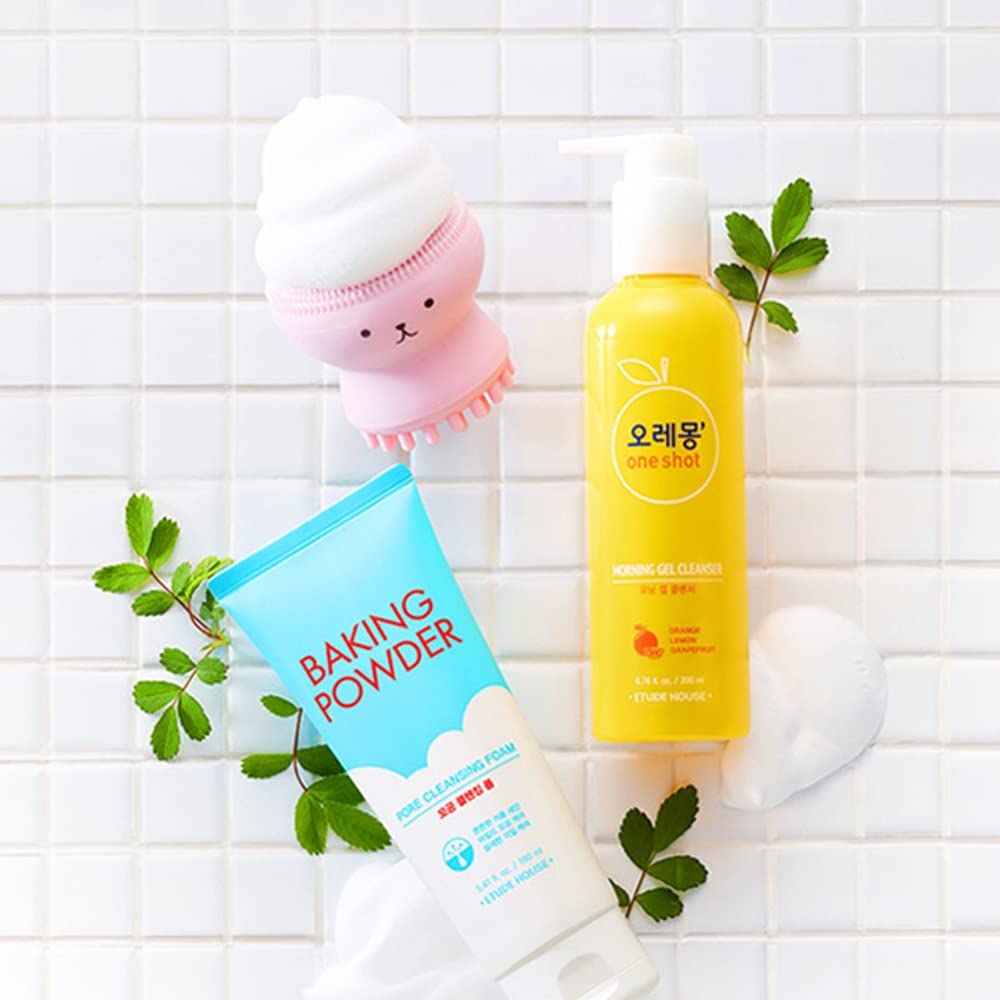 ETUDE My Beauty Tool Jellyfish Silikonborste | Allt-i-ett Djup Porrengöringssvamp & Borste, för Exfoliering, Massage, Rengöring Mjuk Borste