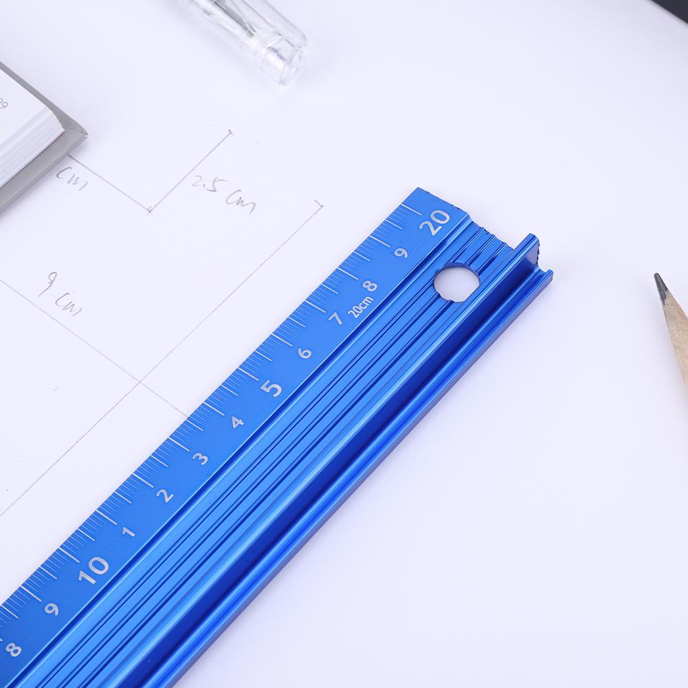 20CM 30CM 45CM 60CM Cutting Ruler  Anti Slip Metal Safety RulerAluminum Alloy for Drawing and Leather Cutting Auxiliary