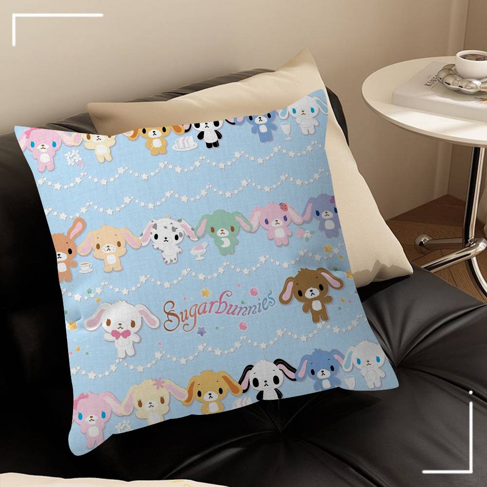 Sugarbunnies Anime Kawaii Movie Cushion Cover 30x50 Polyester Sofa Cushions Decorative Throw Pillows Home Decoration Pillowcover