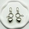 Unique Heart Shaped Keychain Mobile Phone Charm Elegant Jewelry Decoration Fashionable Accessory Portable Keychain