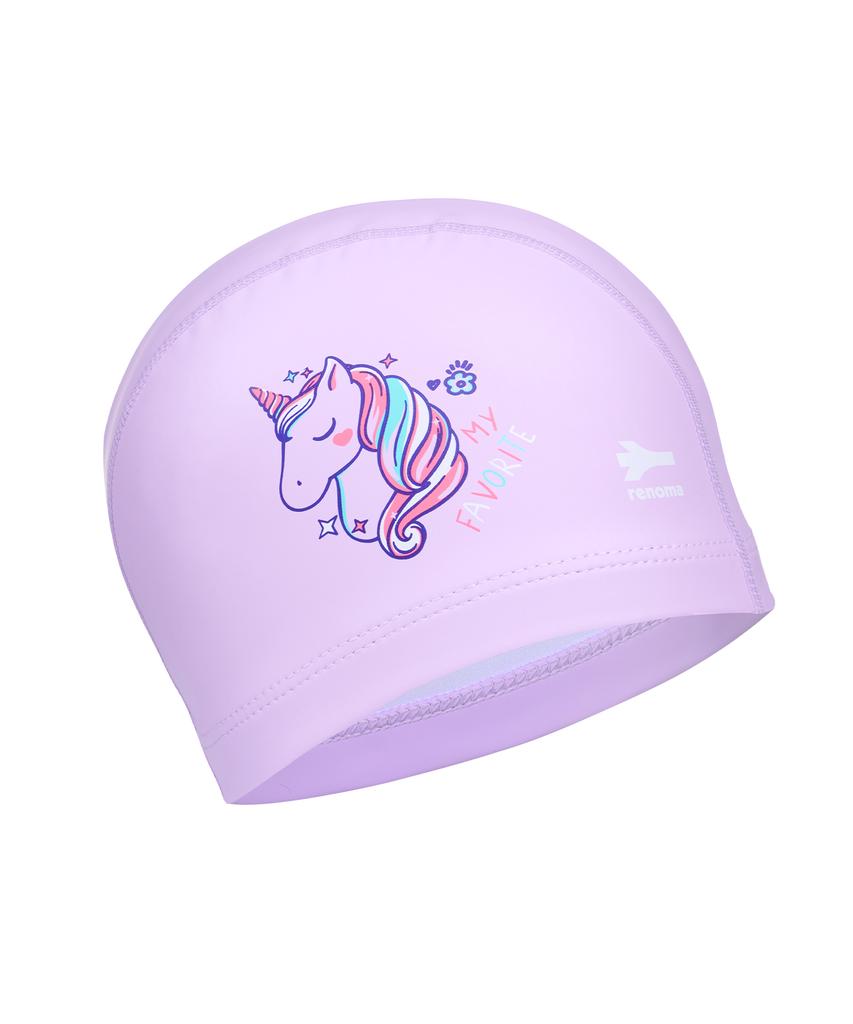 Lenomasuyeongbog Kids' Unicorn Urethane Coated Swim Cap Purple Ro-Rc2G065-Pp