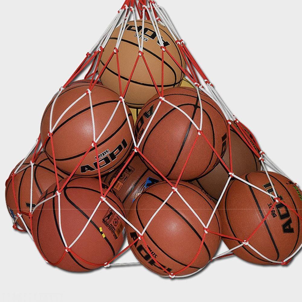 1Pc 10 Balls Carry Portable Equipment Basketball Football Net Bags Large Volleyball