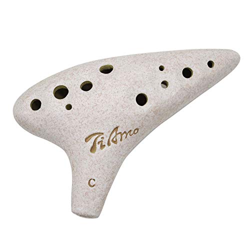 

TiAmo New Standard Ocarina T-NACWH Alto C White