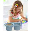 Folding Silicone Paint Brush Cleaner Container with Drying Rack Portable Brush Washer for Artist Indoor Outdoor Painting