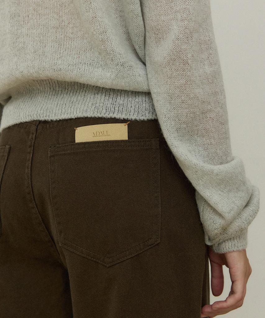 ADAUL Classic Straight Denim Pants - Deep Khaki