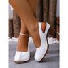 Plus Size New Women's High Heel Sandals Buckle Design Chunky Heel Comfort Retro Beach Holiday Outdoor Shoes