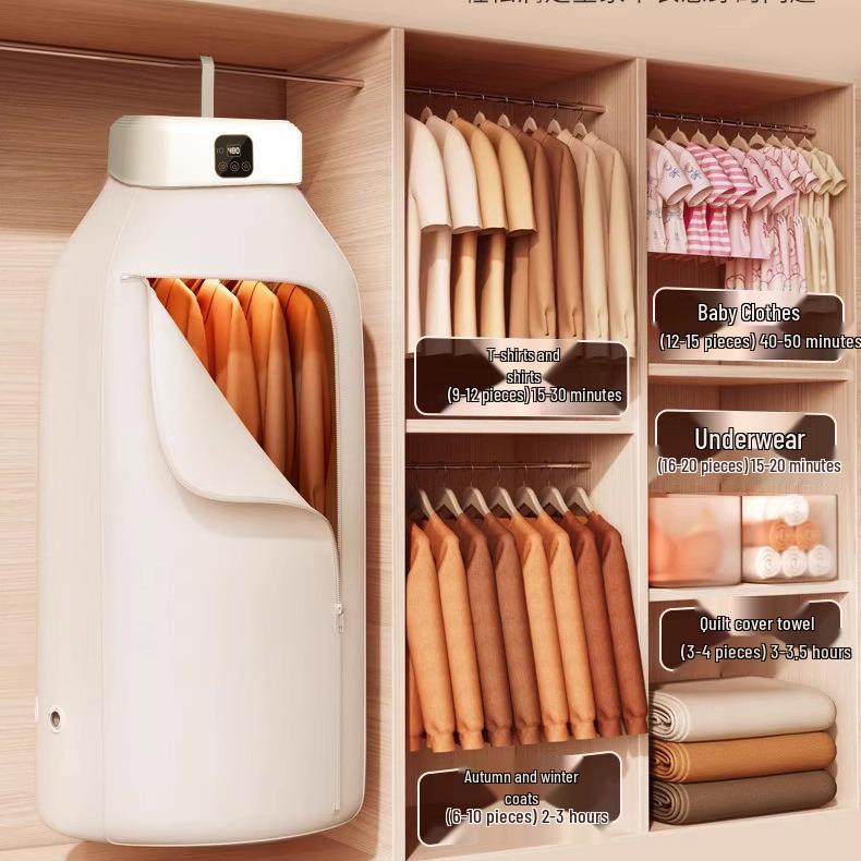 Portable Folding Dryer & Heater: Compact Clothes, Quilts, and Shoe Dryer for Home and Dormitory Use