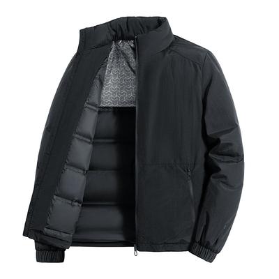 % White Duck Down Jacket Men's Winter New Business Winter Loose Stand-up Collar Casual Jacket