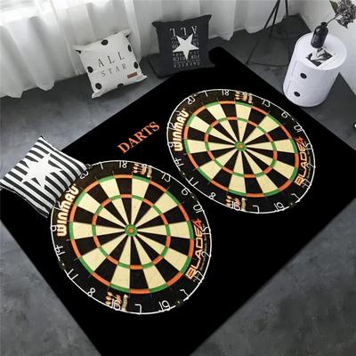 Sport Carpet Dart Board Arrow Floor Mat Dart Target Print Rugs Living Room Game Room Bedroom Rug Non-slip Door Mat Home Decor