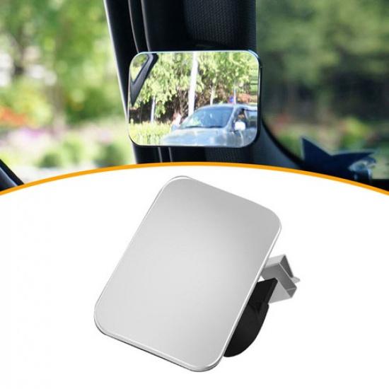 1x Blind Spot Mirror Car HD Convex Mirrow Square 360° Adjustable Wide Angle Tool