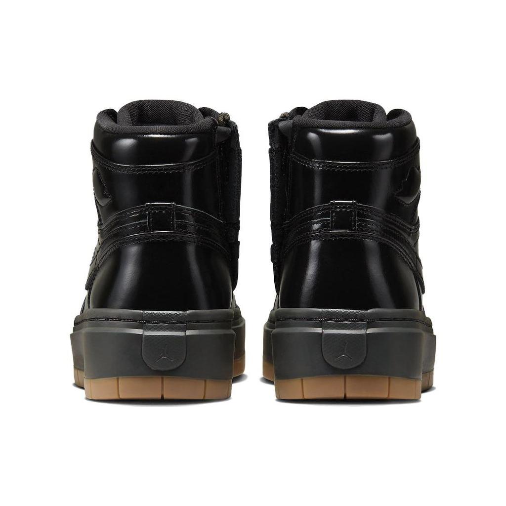 Air Jordan 1 Elevate High SE Czarne Gumowe Damskie Sneakersy Średni-Popielaty Gumowy Jasno-Brązowy FB9894-001