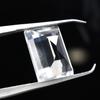 Amazing Natural WHITE Sapphire Emerald Cut 9.40 Ct Loose Gemstone CERTIFIED