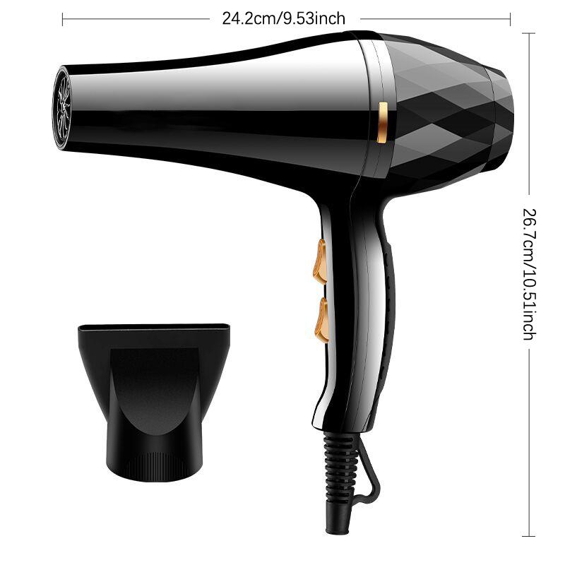Hair Dryer Professional Negative Ion Blower Home Use Cold Blow Drying Salon Blower Diffuser Concentrator Nozzle