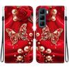 Handmade PU Leather Flip Case for Infinix Hot 50 4G (X6882, X6882B) Anti-Slip Shockproof Cover with Wrist Strap & Heart/Rose Cat Designs