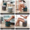 Creative Round Fabric Stool: Stylish, Soft, and Versatile for Living Room, Coffee Table, or Shoe Changing.
