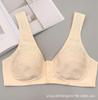 Large Size Front Opening Middle-Aged and Elderly Mother Bras with Front Buckle; No Steel Rings or Sponges.