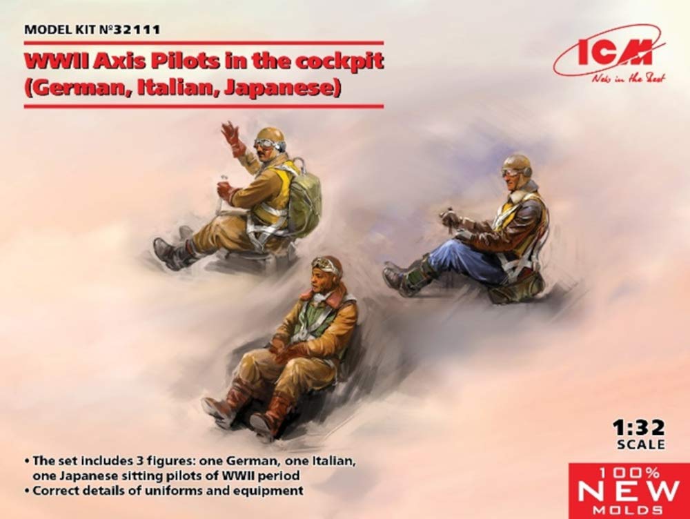 

ICM Axis Pilots Пластиковая модель 32111 1/32 (Германия, Италия, Япония) (Человек)